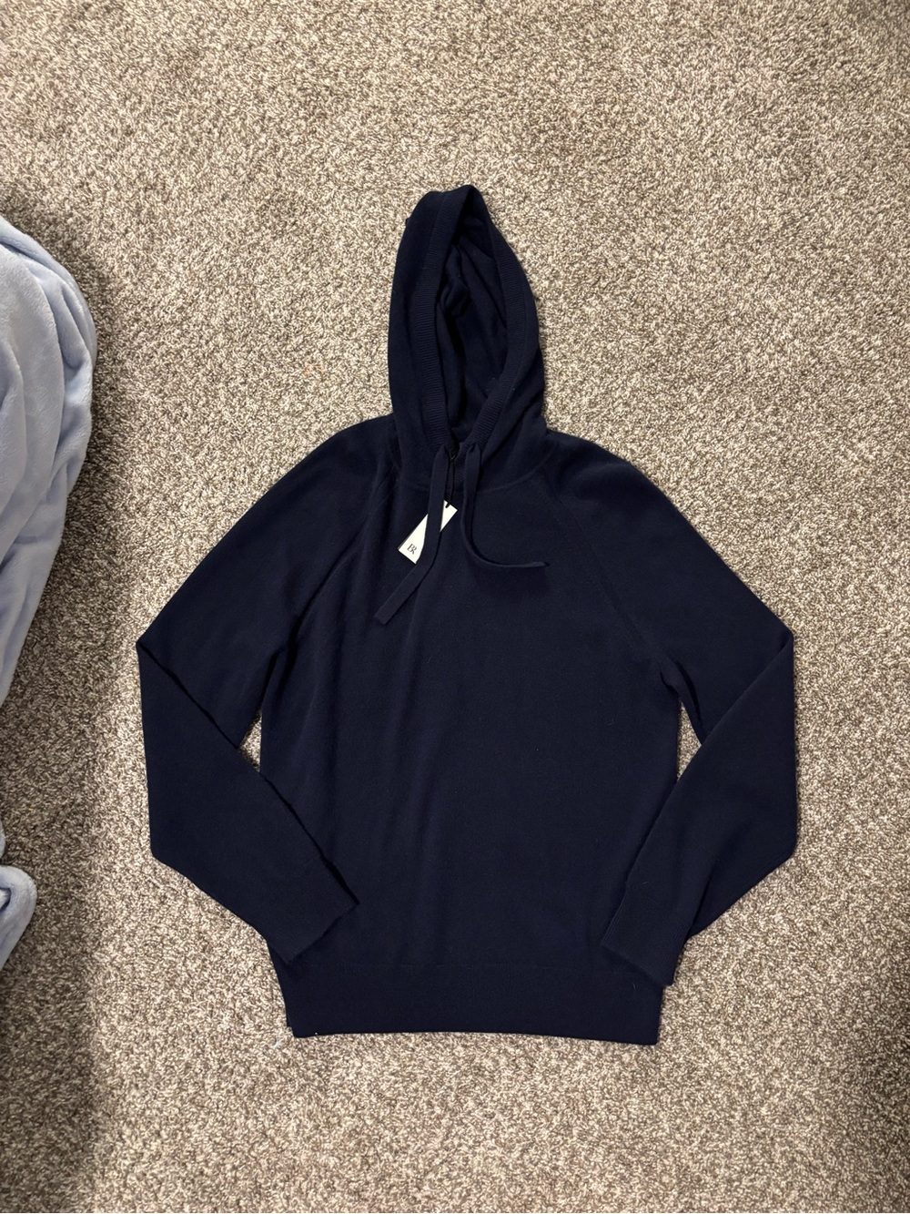 Banana Republic Navy Cashmere Hooded Sweater